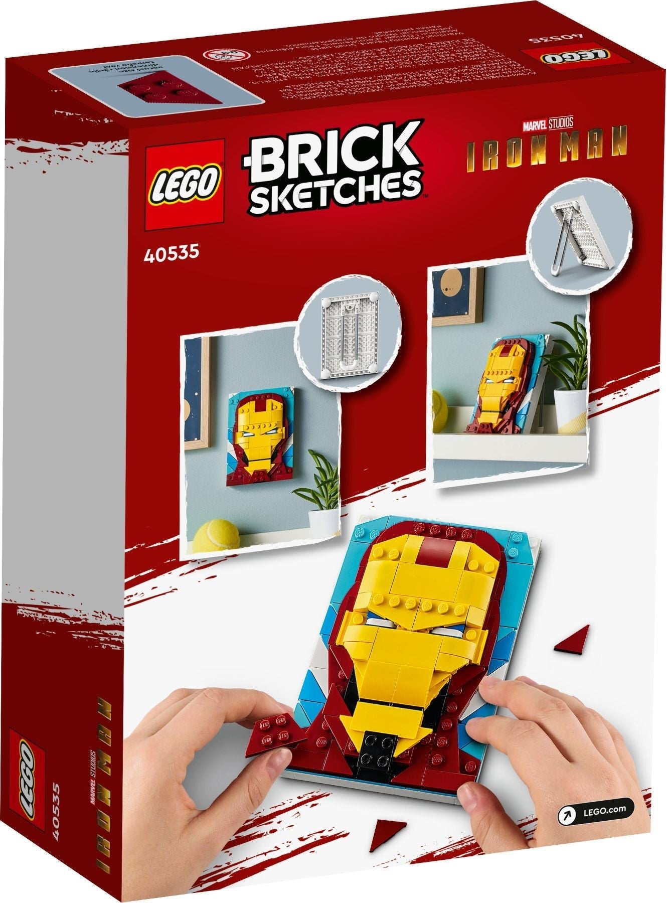 LEGO 40535 Iron Man Brick Sketches Portrait - SuperSaverAU - view 3
