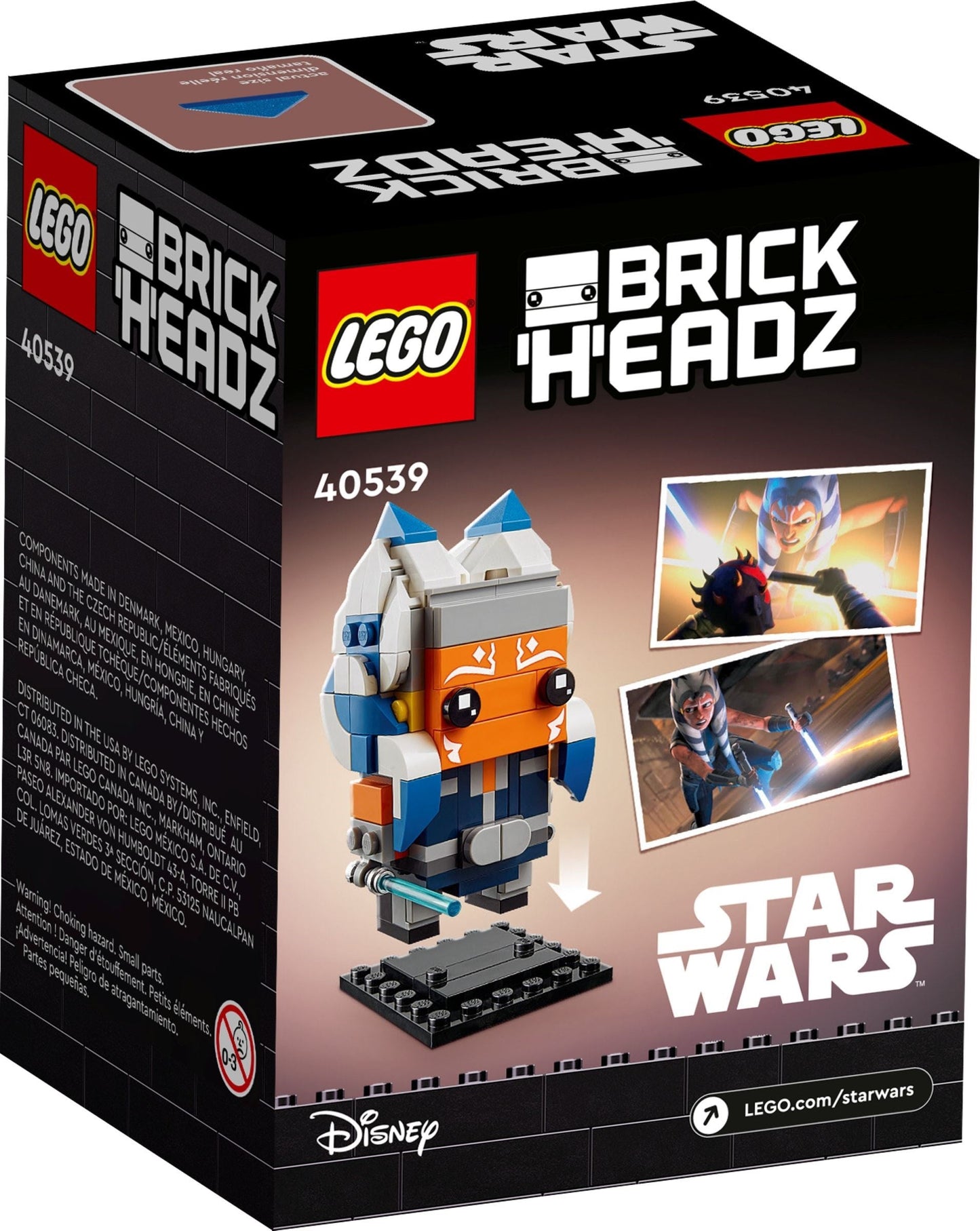 LEGO 40539 Ahsoka Tano BrickHeadz | Star Wars Clone Wars Figure