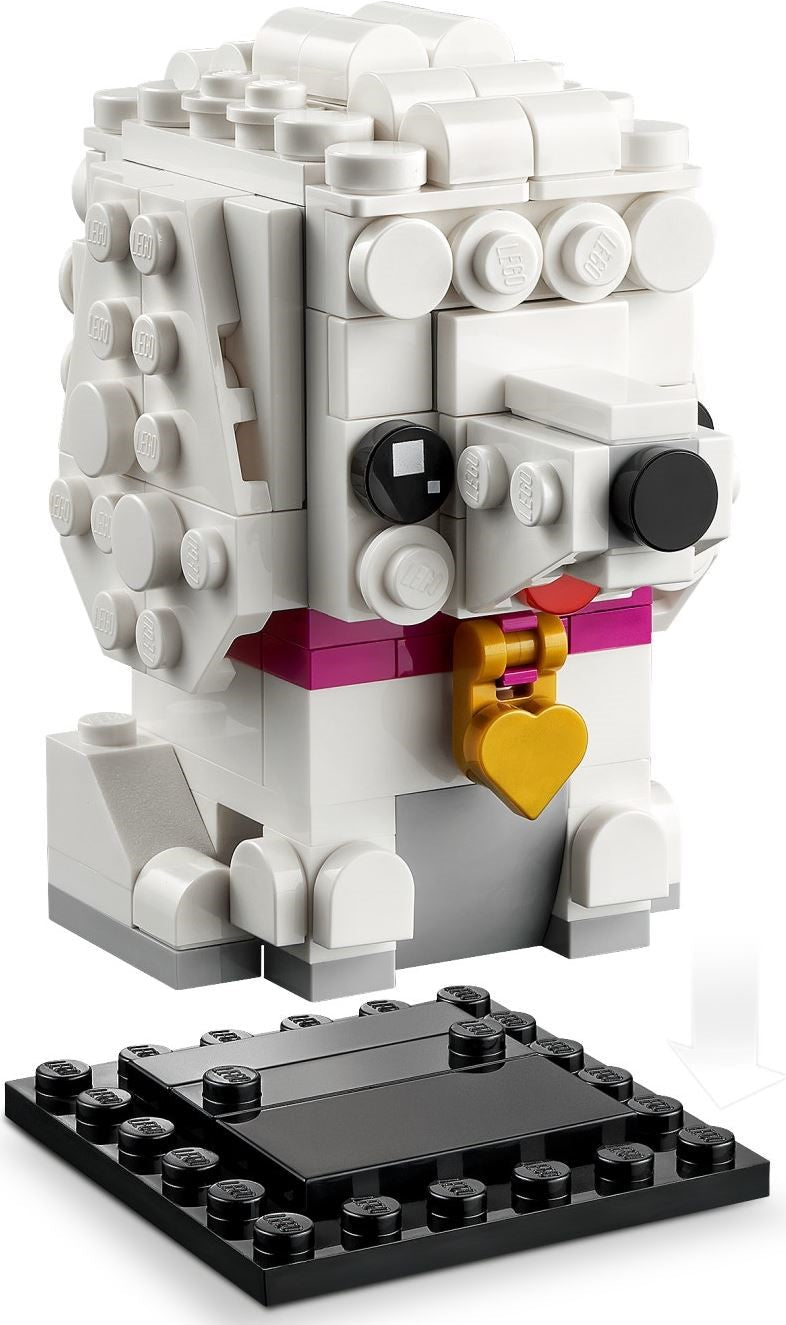 LEGO 40546 BrickHeadz Poodle - Buildable Dog Set