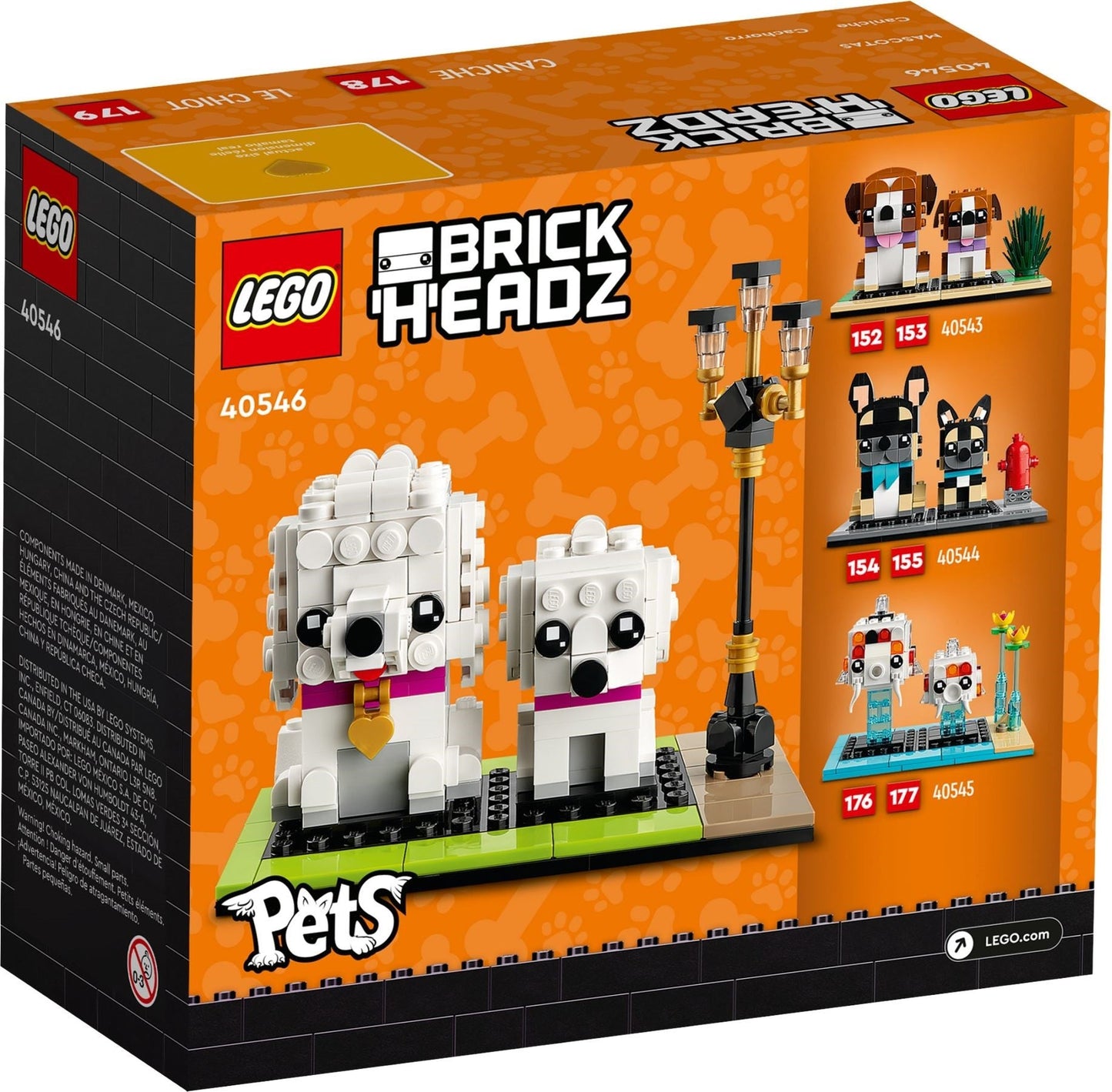 LEGO 40546 BrickHeadz Poodle - Buildable Dog Set
