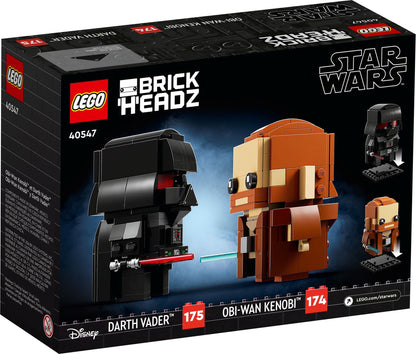 LEGO 40547 Obi-Wan Kenobi & Darth Vader BrickHeadz