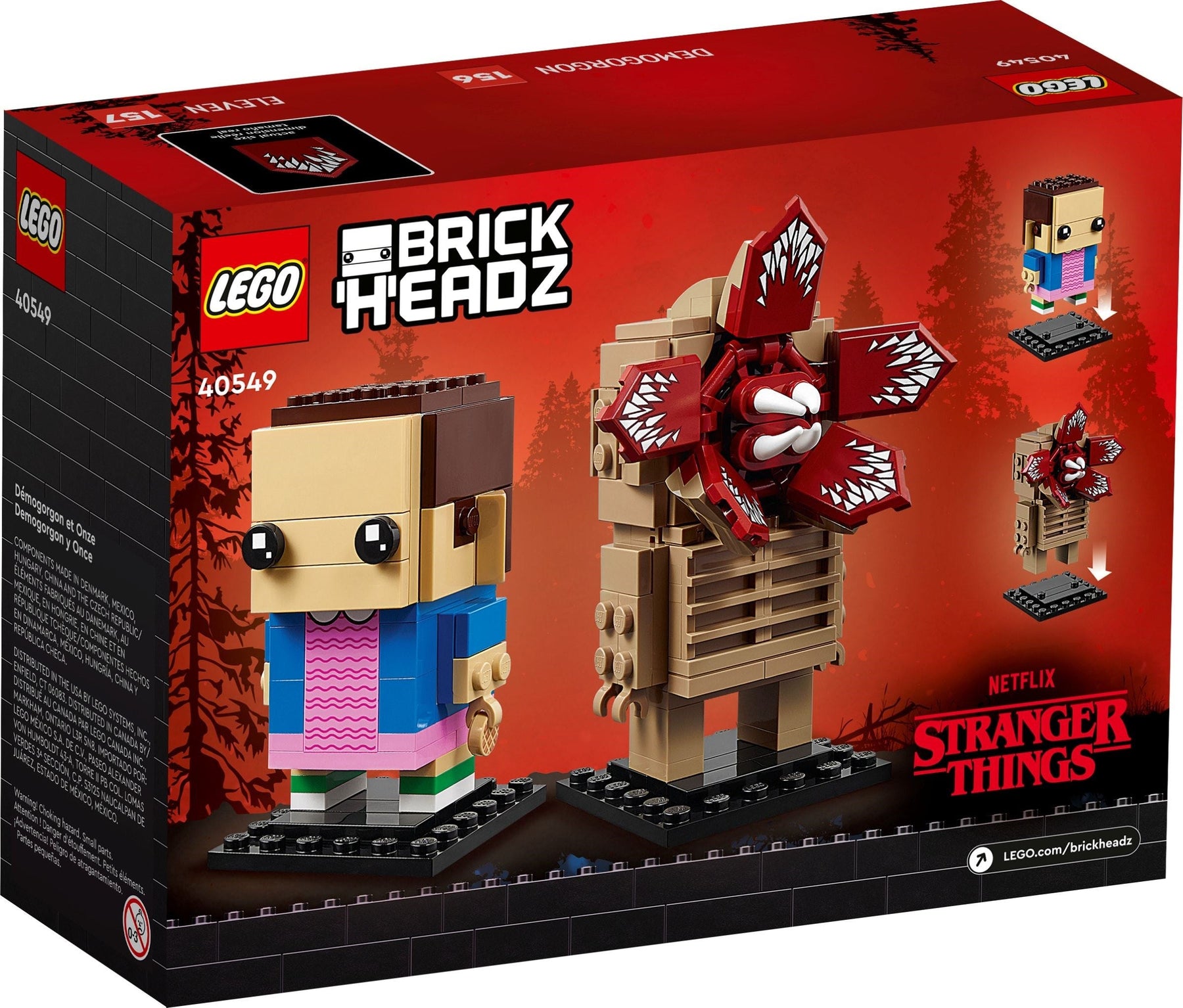 LEGO Stranger Things BrickHeadz Demogorgon & Eleven (40549) - SuperSaverAU - view 5