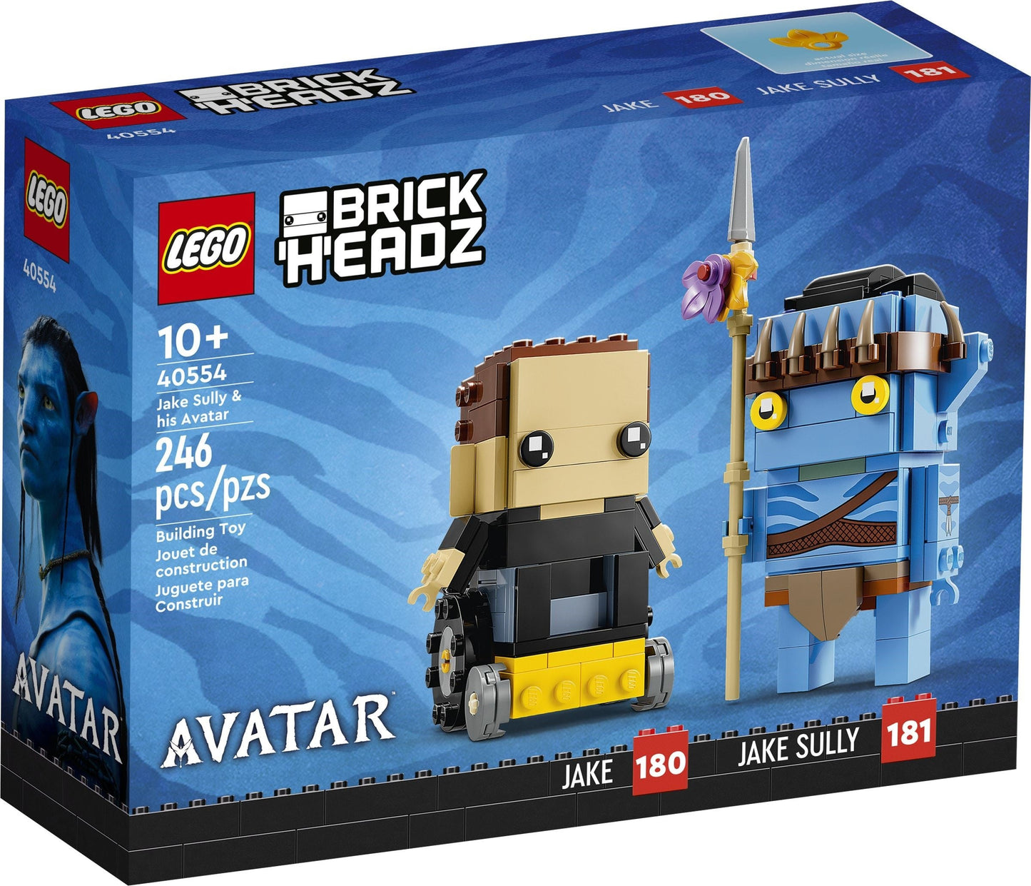 LEGO 40554 Jake Sully & Avatar BrickHeadz Set