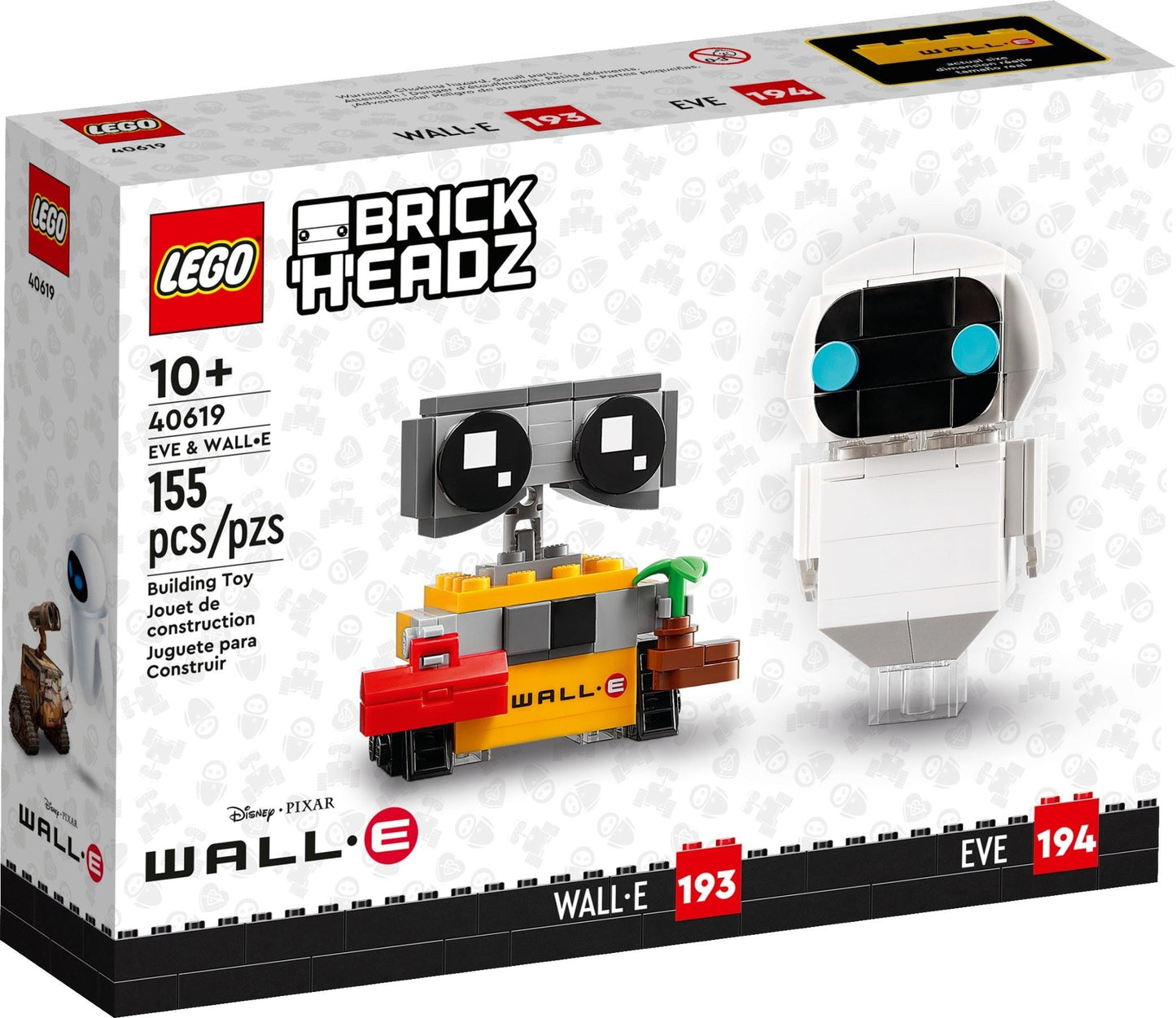LEGO Brickheadz Series 40619 EVE & WALL•E Disney- Auzzi Store