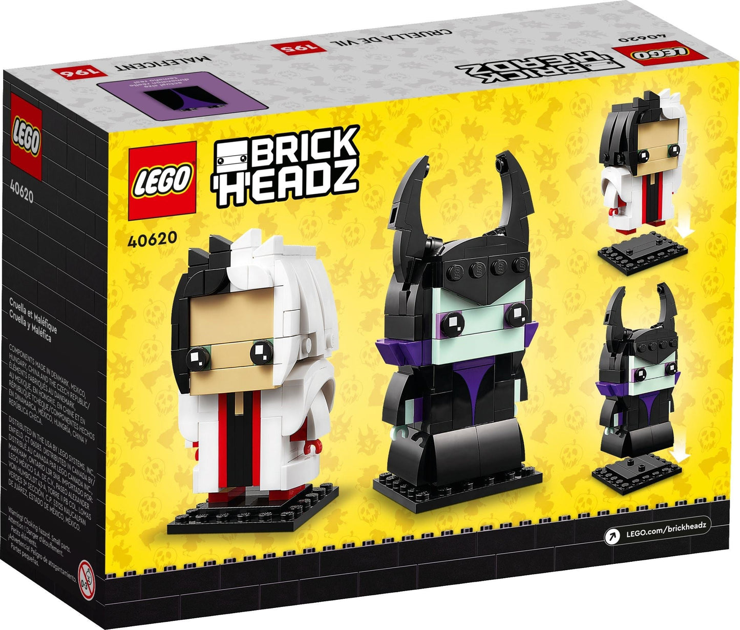 LEGO Brickheadz Series 40620 Cruella & Maleficent Disney- Auzzi Store