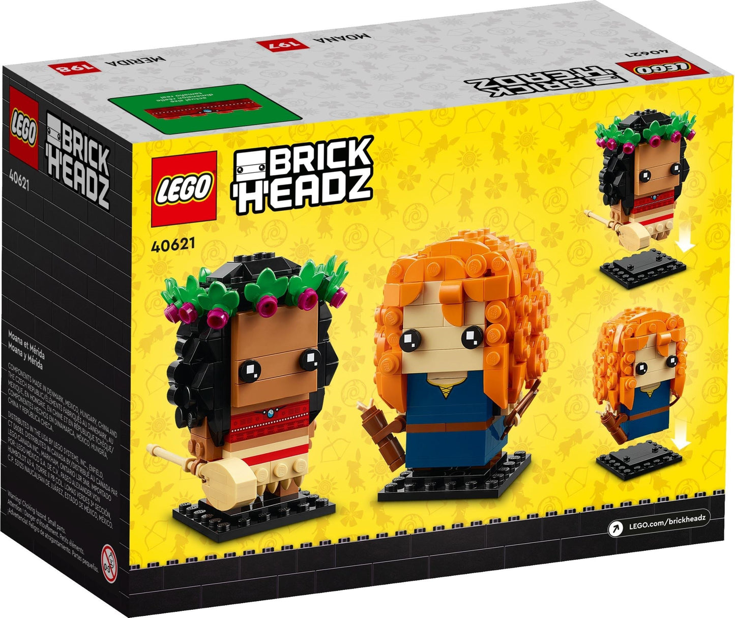 LEGO Brickheadz Series 40621 Moana & Merida Disney- Auzzi Store