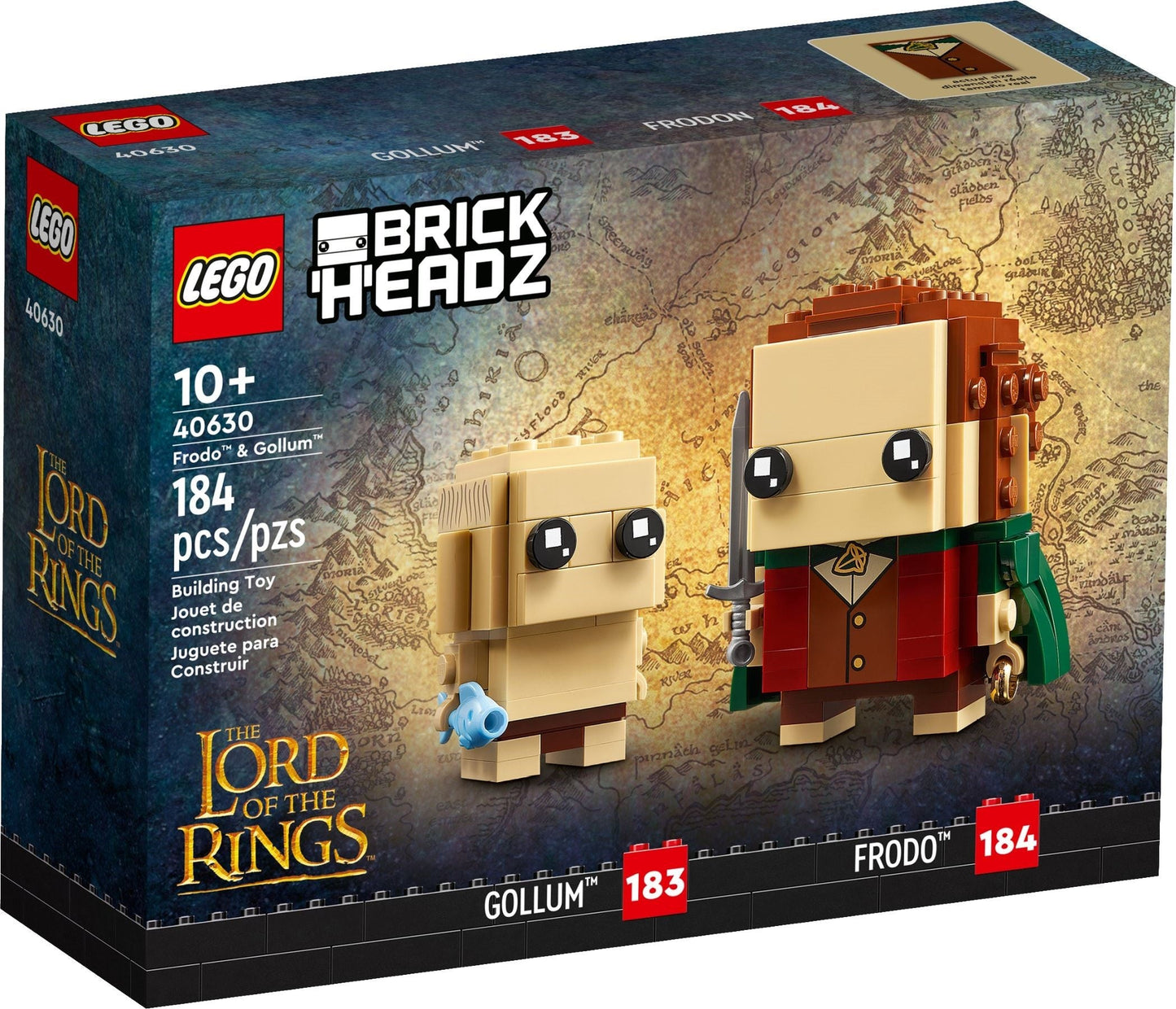 LEGO 40630 Frodo™ & Gollum™ Brickheadz，Lord of the Rings- Auzzi Store