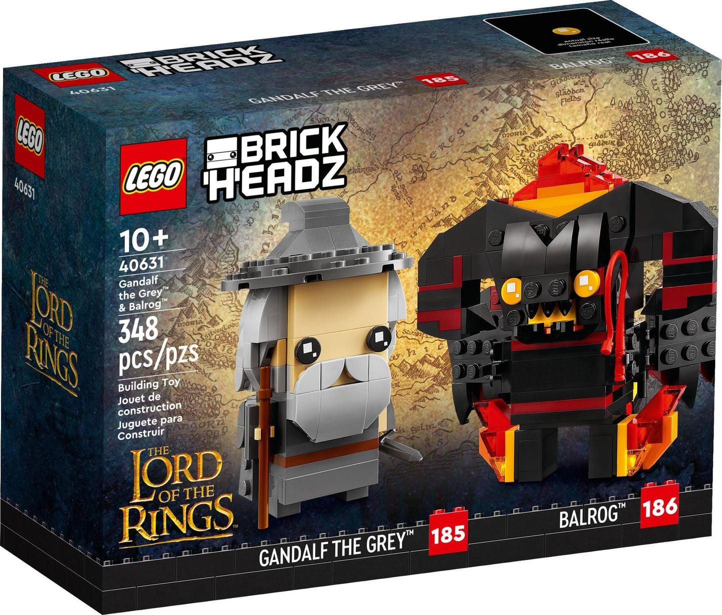 LEGO 40631 Gandalf the Grey™ & Balrog™ Brickheadz，Lord of the Rings- Auzzi Store