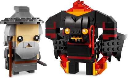 LEGO 40631 Gandalf the Grey™ & Balrog™ Brickheadz，Lord of the Rings- Auzzi Store