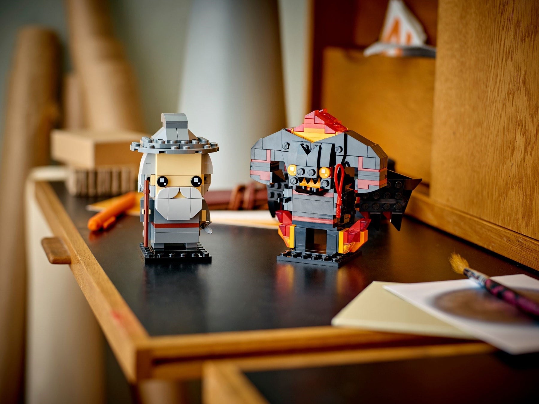 LEGO 40631 Gandalf the Grey™ & Balrog™ Brickheadz，Lord of the Rings- Auzzi Store