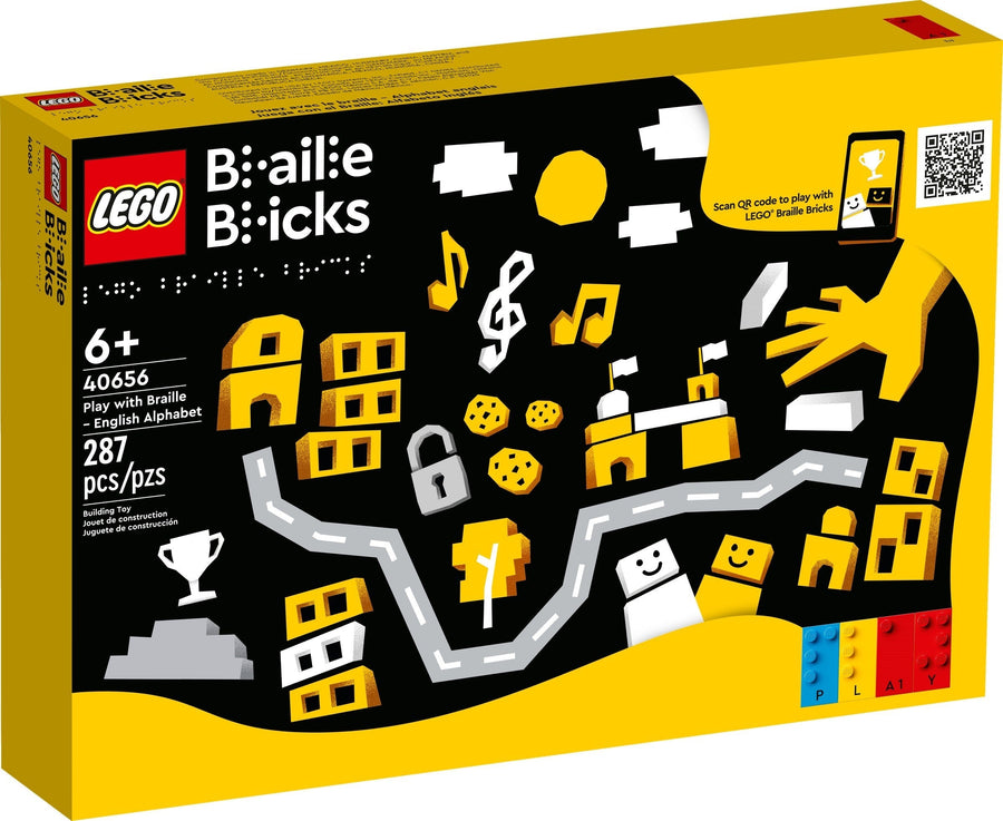 LEGO 40656 Play with Braille English Alphabet – Educational Learning Set - SuperSaverAU - view 1