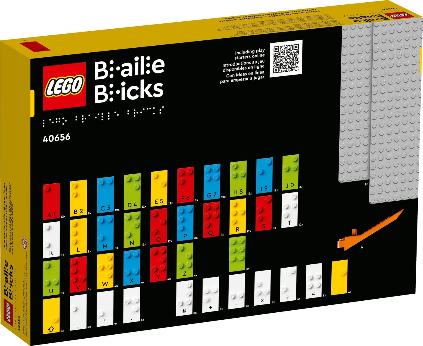 LEGO 40656 Play with Braille English Alphabet – Educational Learning Set