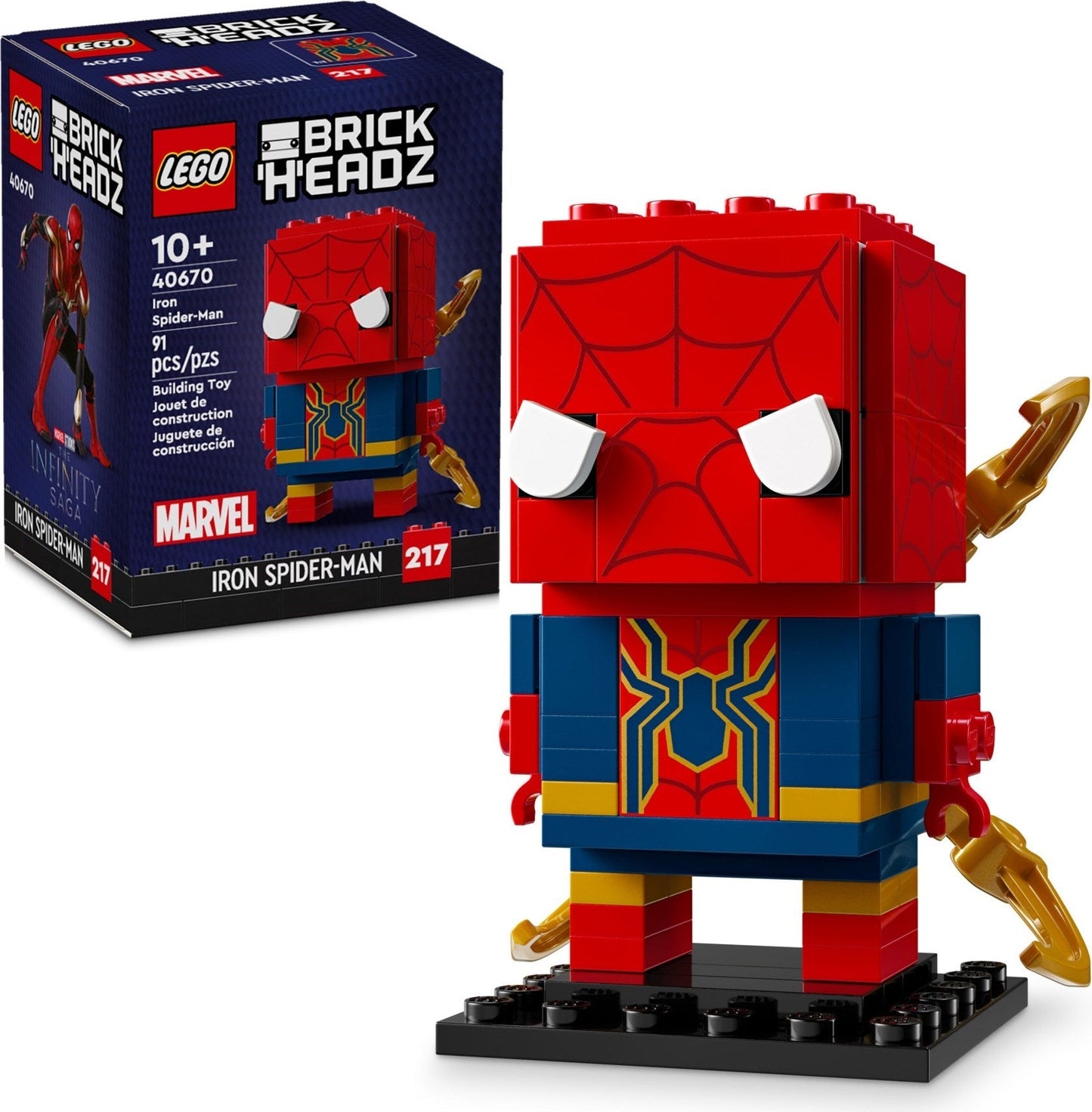 LEGO BrickHeadz 40670 Iron Spider-Man- Auzzi Store