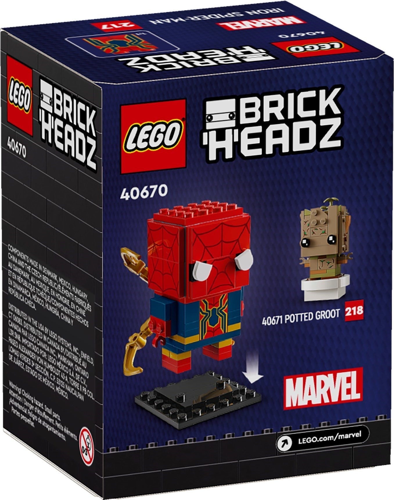 LEGO BrickHeadz 40670 Iron Spider-Man- Auzzi Store