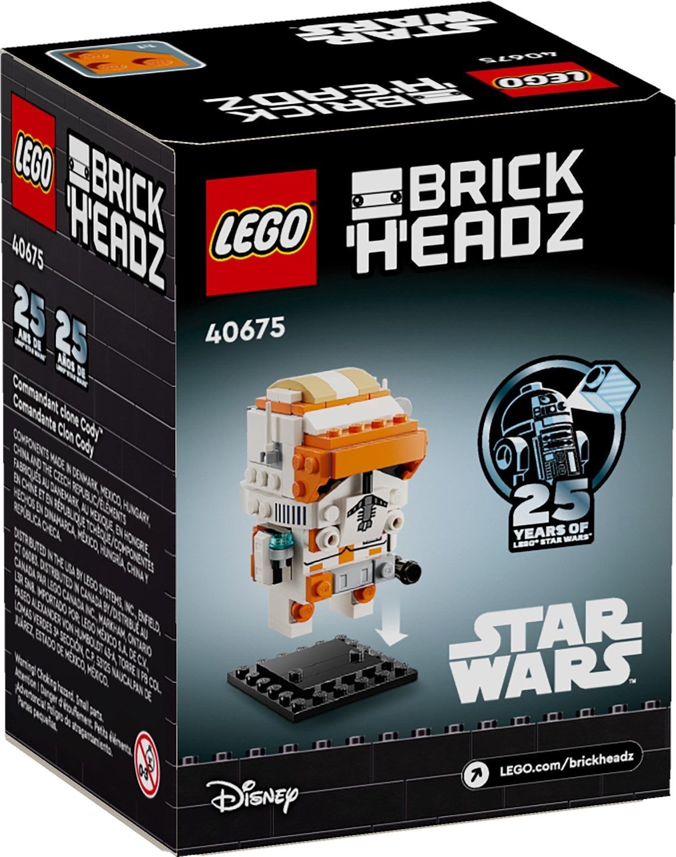 LEGO BrickHeadz 40675 Star Wars Clone Commander Cody - SuperSaverAU - view 3