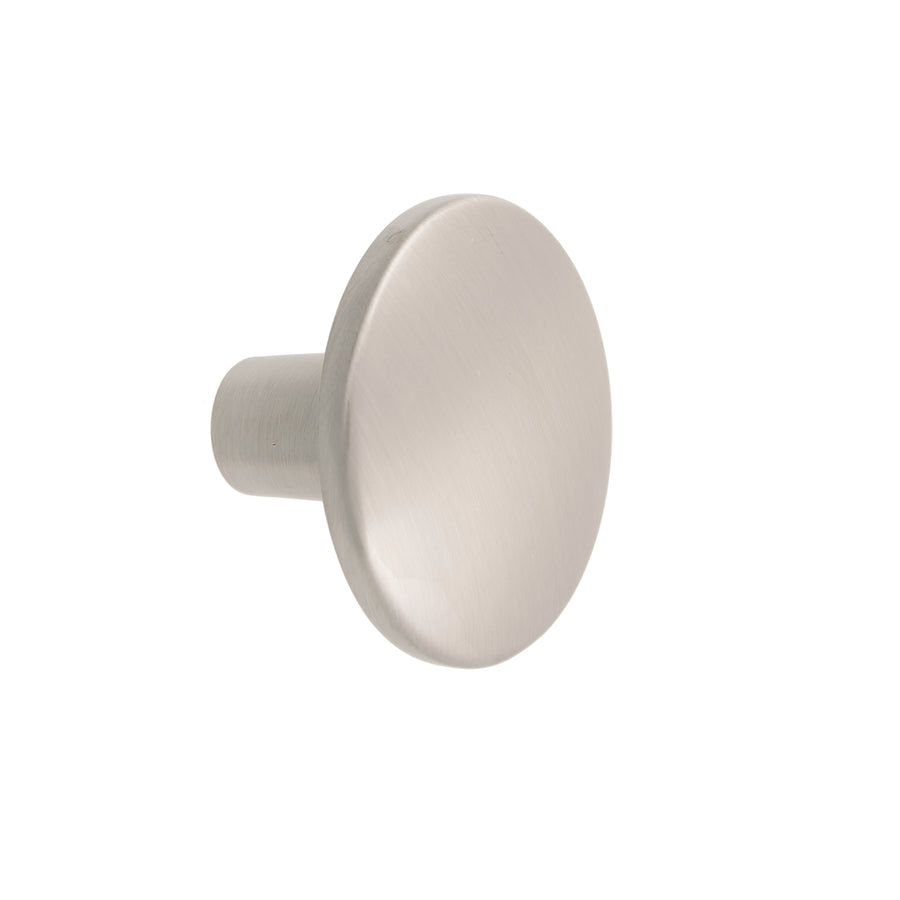 Prestige 37mm Brushed Nickel Round Knob - Zinc Alloy