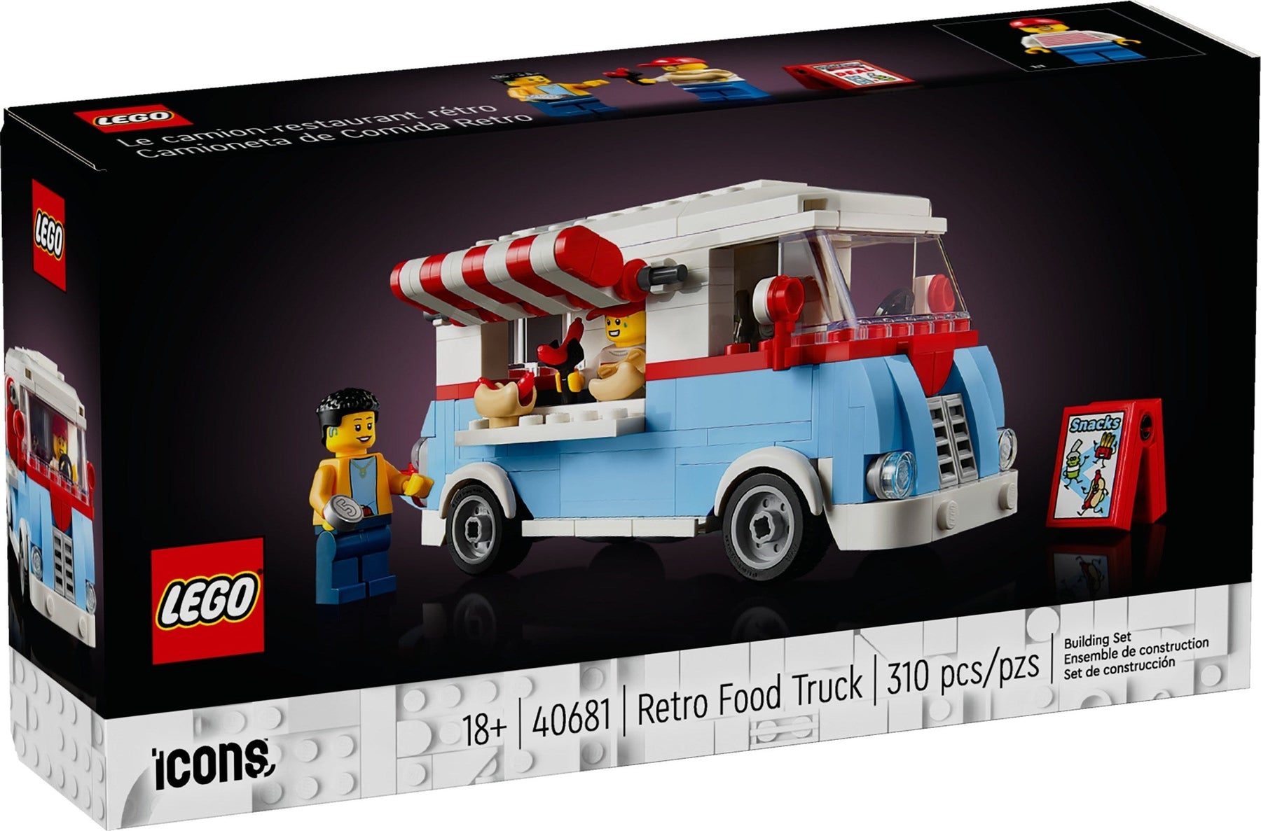 LEGO Icons 40681 Retro Food Truck - SuperSaverAU - view 1