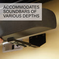 Sanus 9kg Soundbar Mount - LSBWM1-B2 - 91.2mm x 62mm x 95.2mm - Easy Installation - SuperSaverAU - view 4