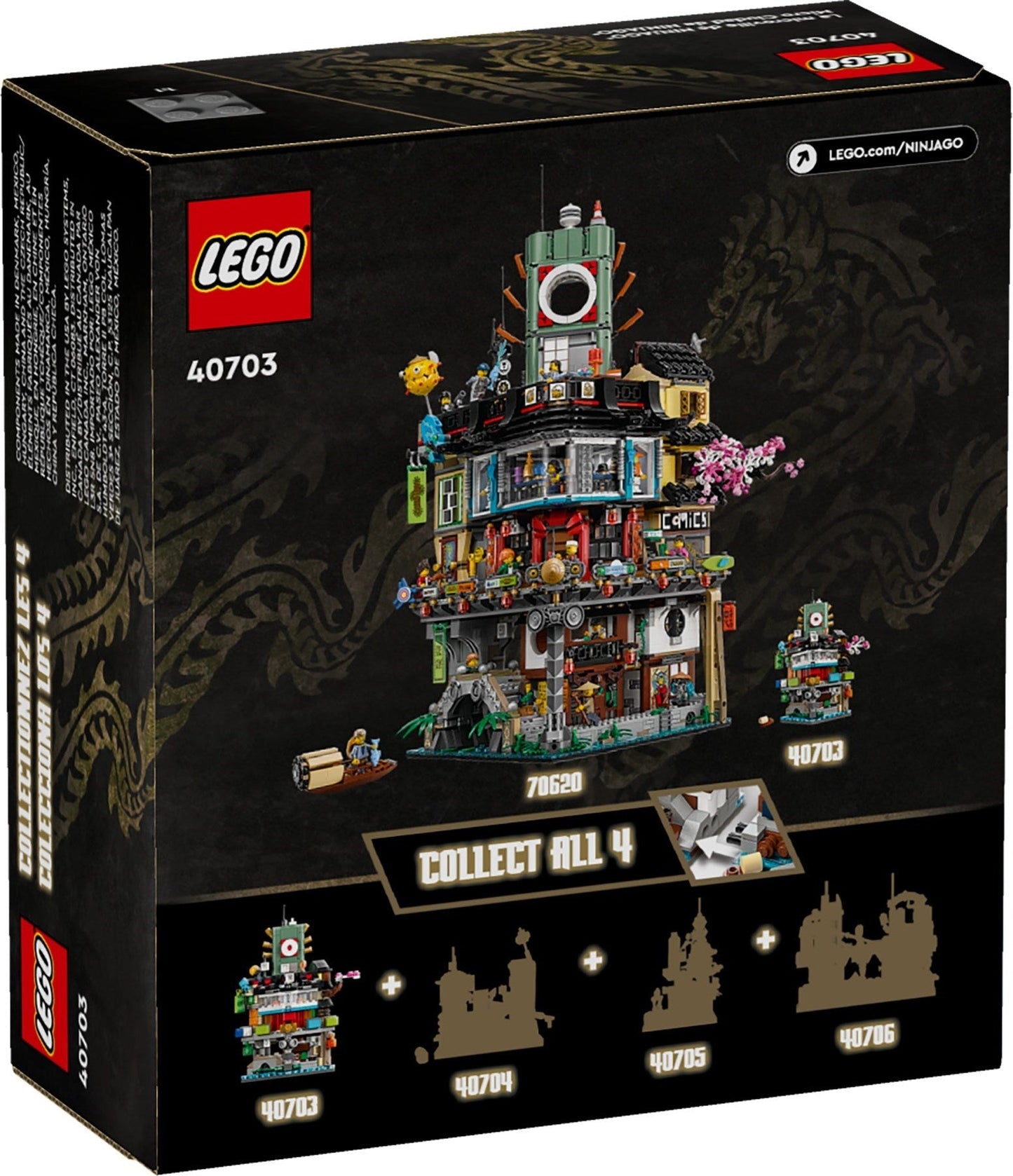 LEGO 40703 Ninjago Micro City Set