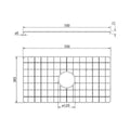 Turner Hastings Cuisine 81 Sink Grid - Stainless Steel, Brushed Brass Finish - CU811SSG-BB
