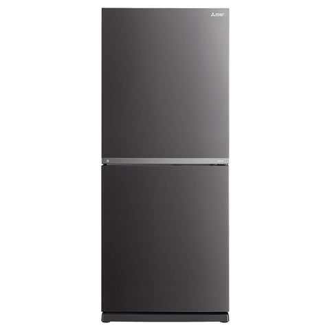 Mitsubishi Electric 421L Bottom Mount Fridge - Sterling Dark Silver, Ice Maker - MR-HS421EX-SDS-A