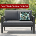 Mojo 45cm L.A. Palm Blue Polyester Cushion Cover Tropical Print