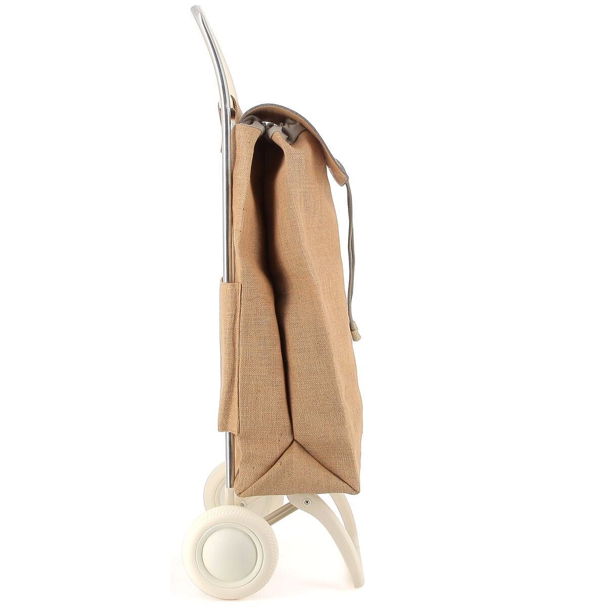 Rolser IMax Yute 2 wheel foldable trolley - Natural textured finish - Made in Spain - R-IMX537-1066