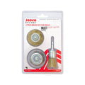 Josco 3 Piece Drill Brush Kit - 205mm x 185mm x 45mm - Brass Coated Steel - SuperSaverAU - view 3
