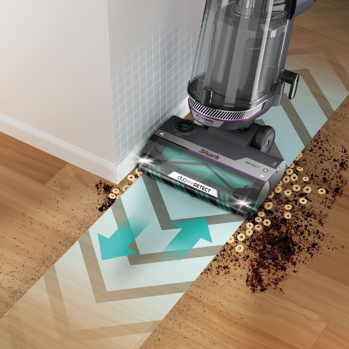 Shark PowerDetect corded upright vacuum - DuoClean Detect - odour neutraliser - LiftAway - AZ3900