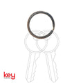Key Essentials Split Rings - 25mm - Steel - Nickel Plated - 5 Pack - SuperSaverAU - view 3