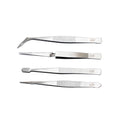 Craftright 4 Piece Tweezers Set for Precision & Hobby Work