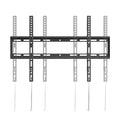 Practa Variable Height Fixed TV Wall Mount PRWMFL 37-85 inch Black Steel, Lateral Shift, Hardware Included
