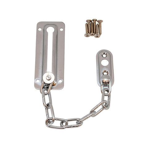 Syneco Nickel Plated Door Chain Guard - 195mm x 24mm x 95mm - Security - SuperSaverAU - view 1
