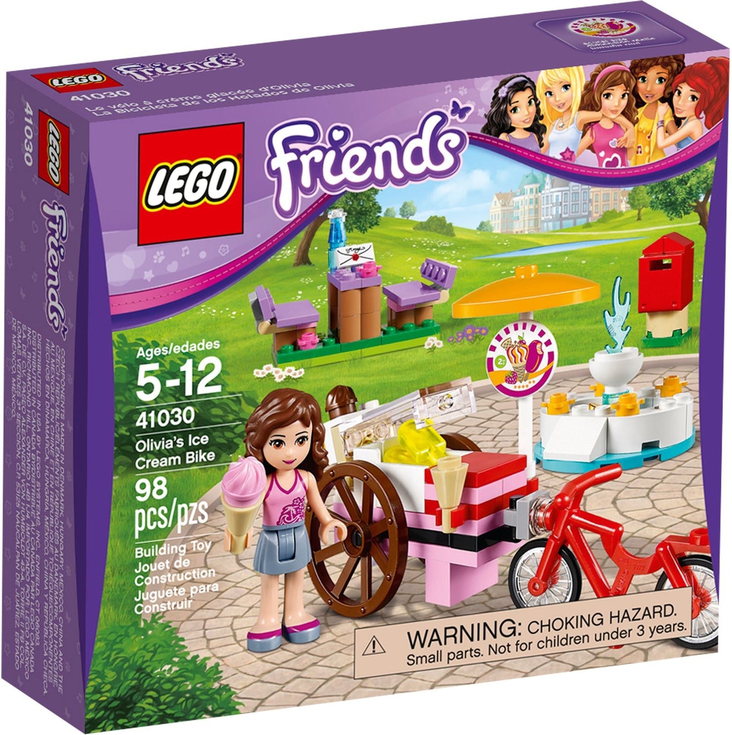 LEGO 41030 Olivia's Ice Cream Bike Playset - Heartlake City