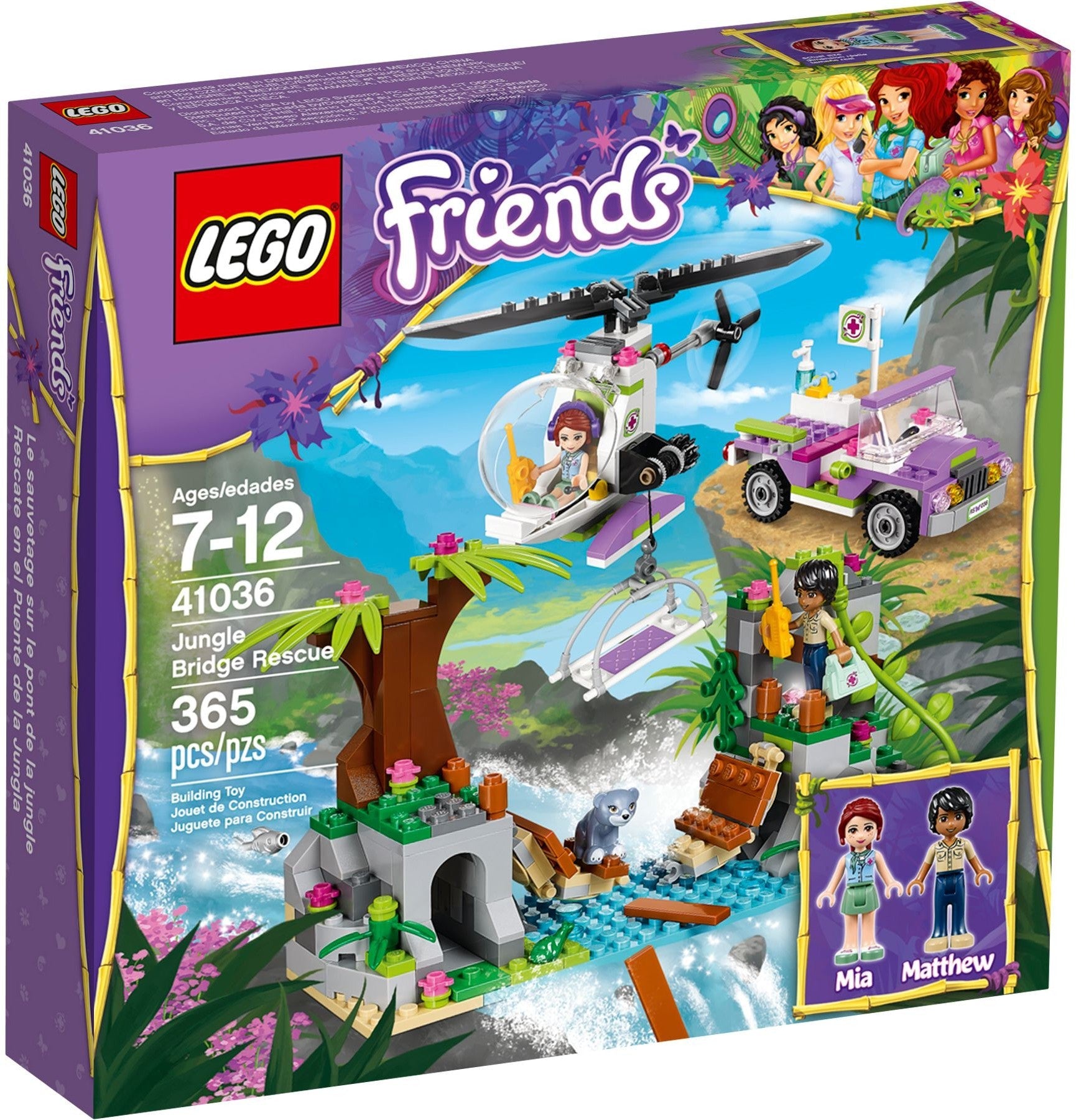 LEGO 41036 Jungle Rescue Helicopter Offroader Playset - SuperSaverAU - view 1