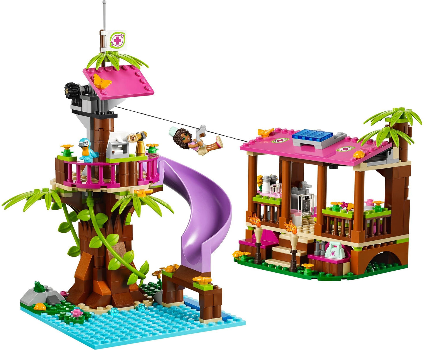 LEGO 41038 Jungle Rescue Base Playset with Animals