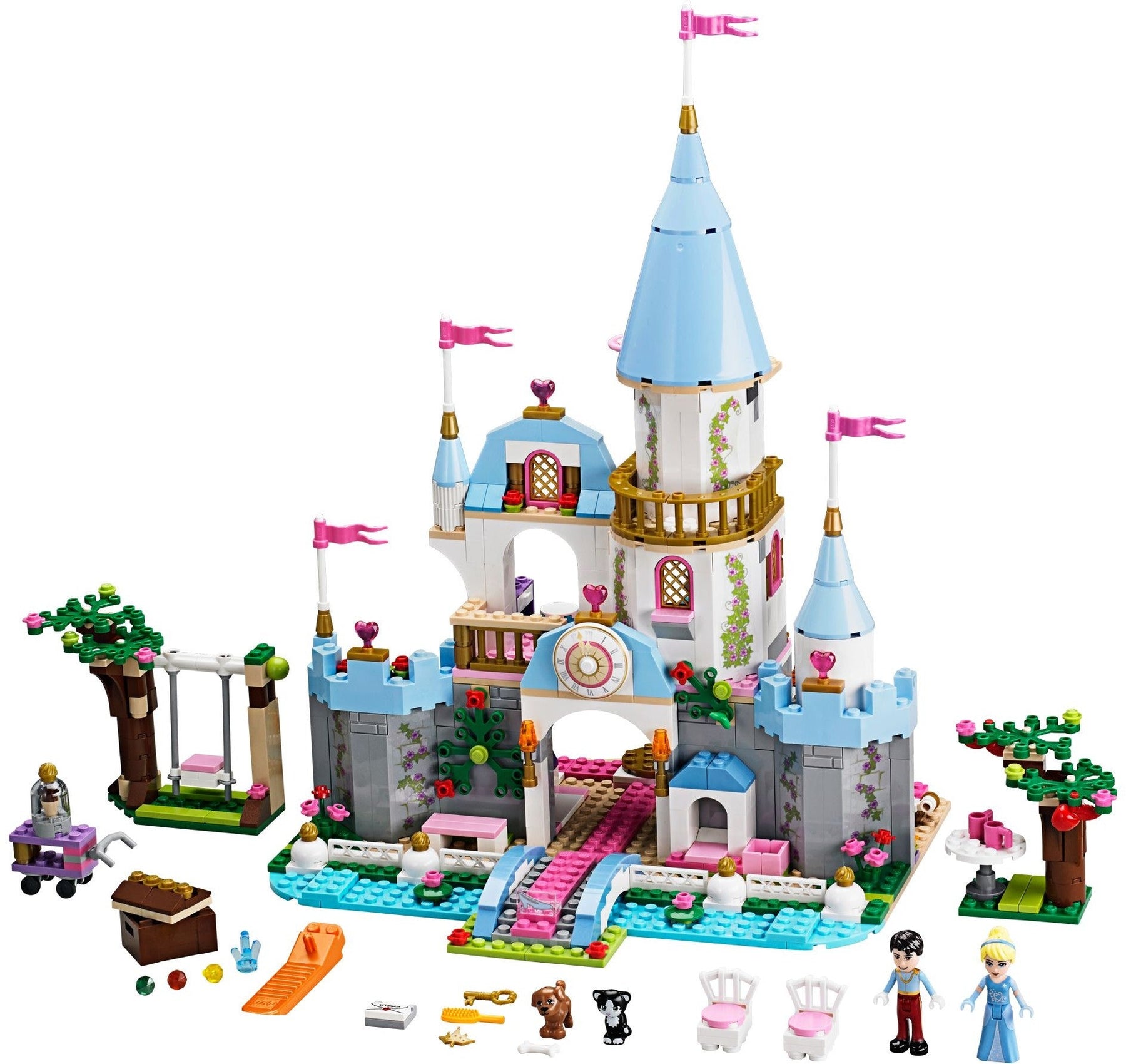 LEGO 41055 Cinderella's Romantic Castle: Prince Charming, Ball, & Animals - SuperSaverAU - view 5