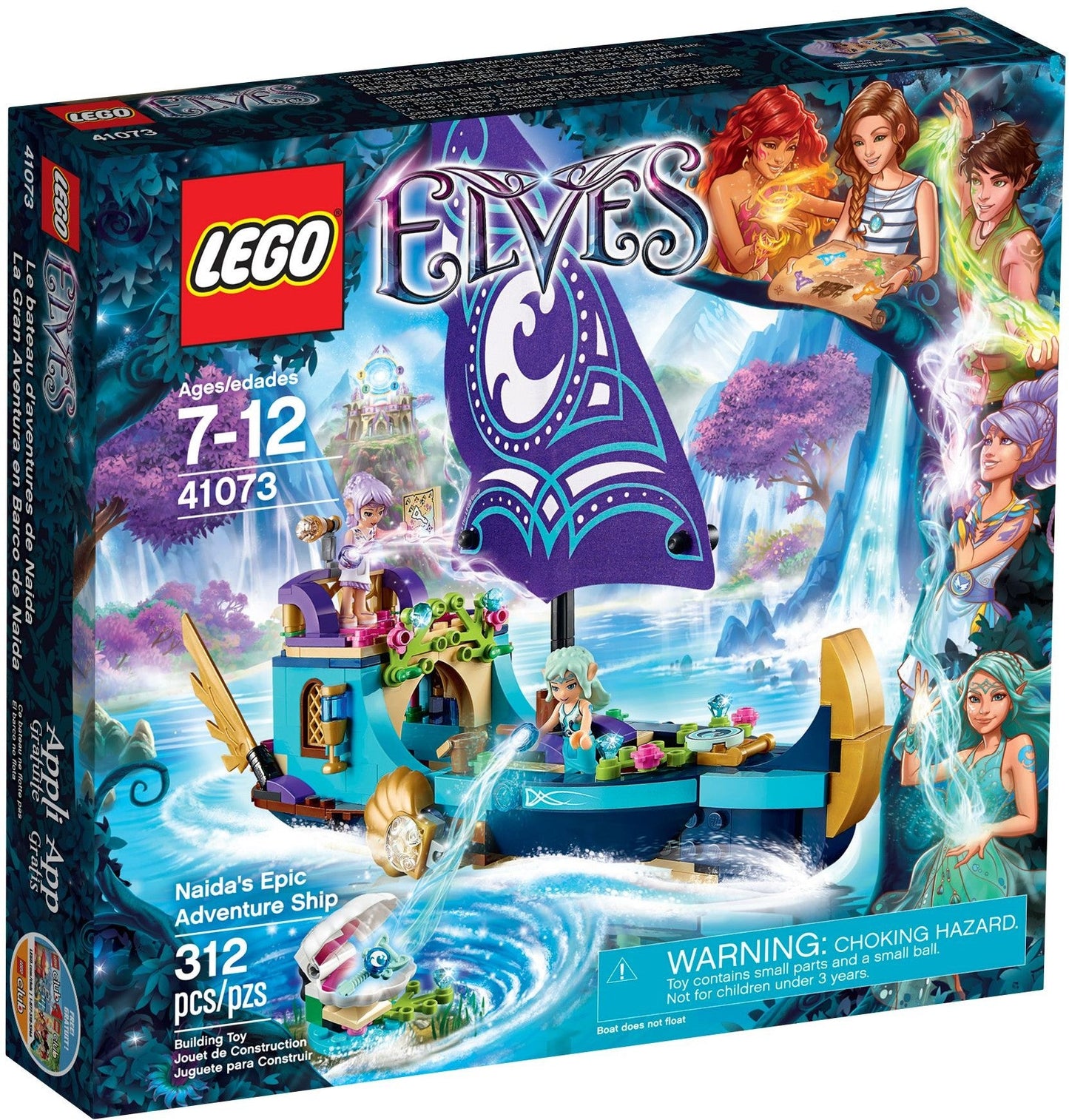 LEGO 41073 Naida's Ship: Epic Adventure with Elves
