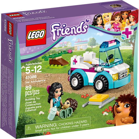 LEGO 41086 Vet Ambulance Rescue: Emma & Hedgehog - SuperSaverAU - view 1