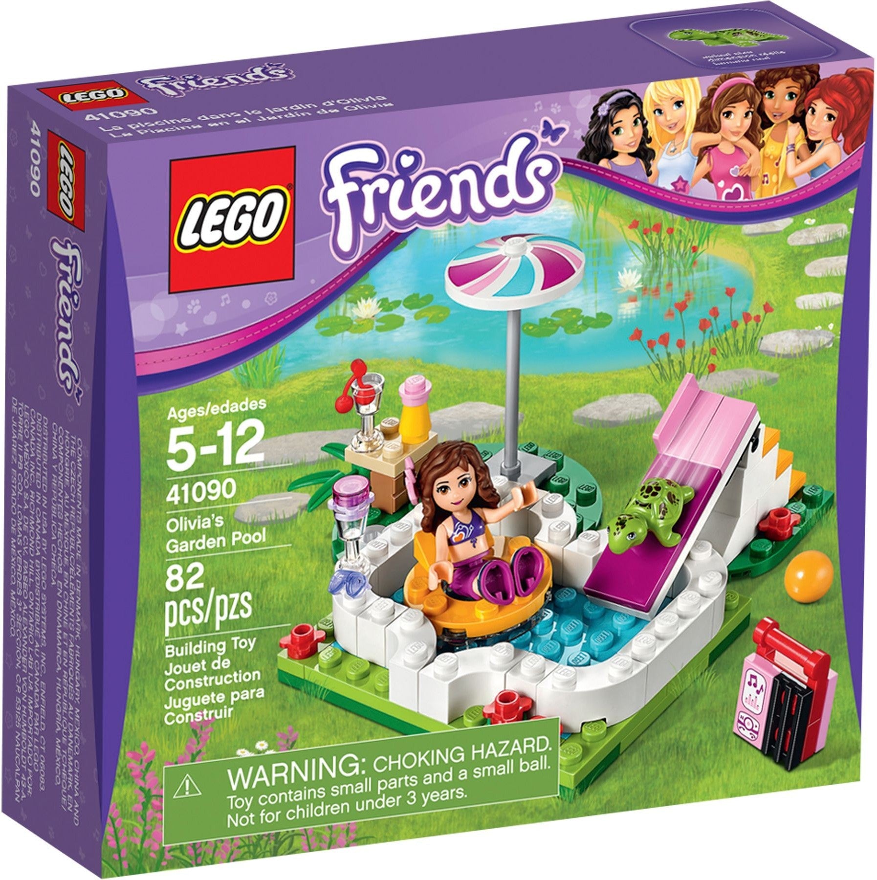 LEGO 41090 Olivia's Garden Pool & Slide - Summer Fun - SuperSaverAU - view 1