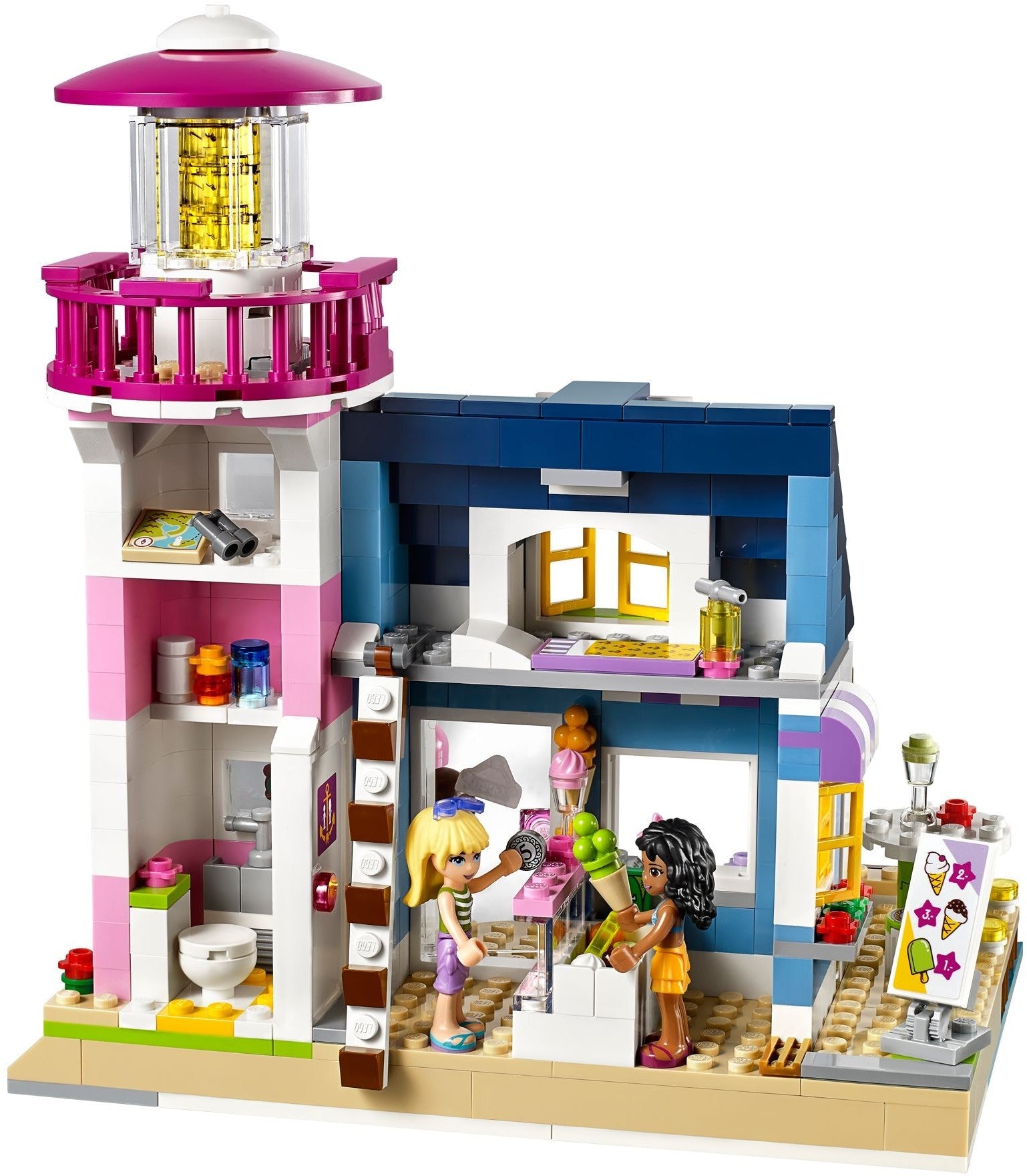 LEGO 41094 Heartlake Lighthouse - Ice Cream Shop & Secret Room - SuperSaverAU - view 3