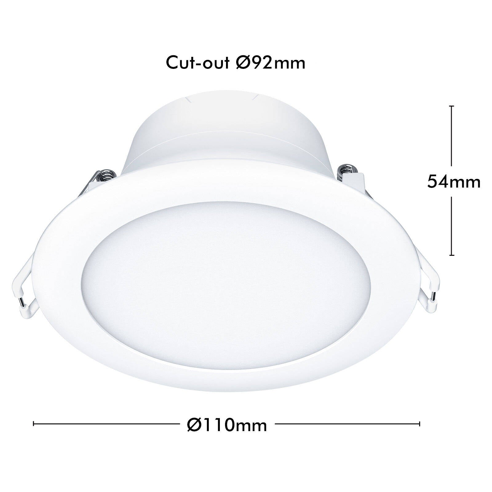 Arlec 9W 92mm Grid Connect Smart RGB+CCT LED Downlight 240V ALD295HA