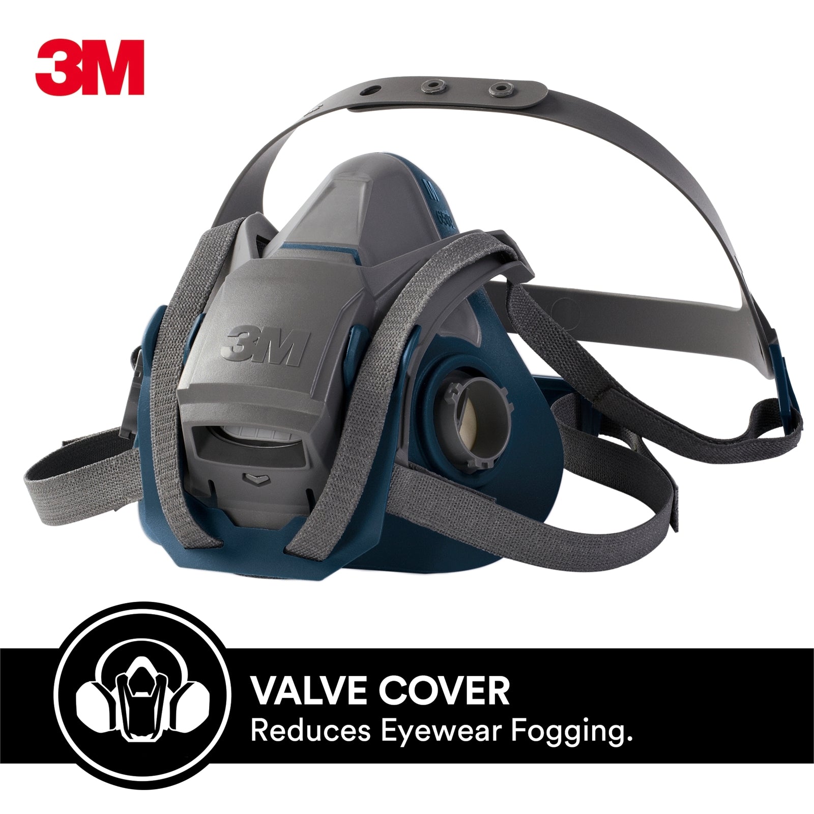 3M Painters Project Quick Latch Respirator Black Cool Flow Valve