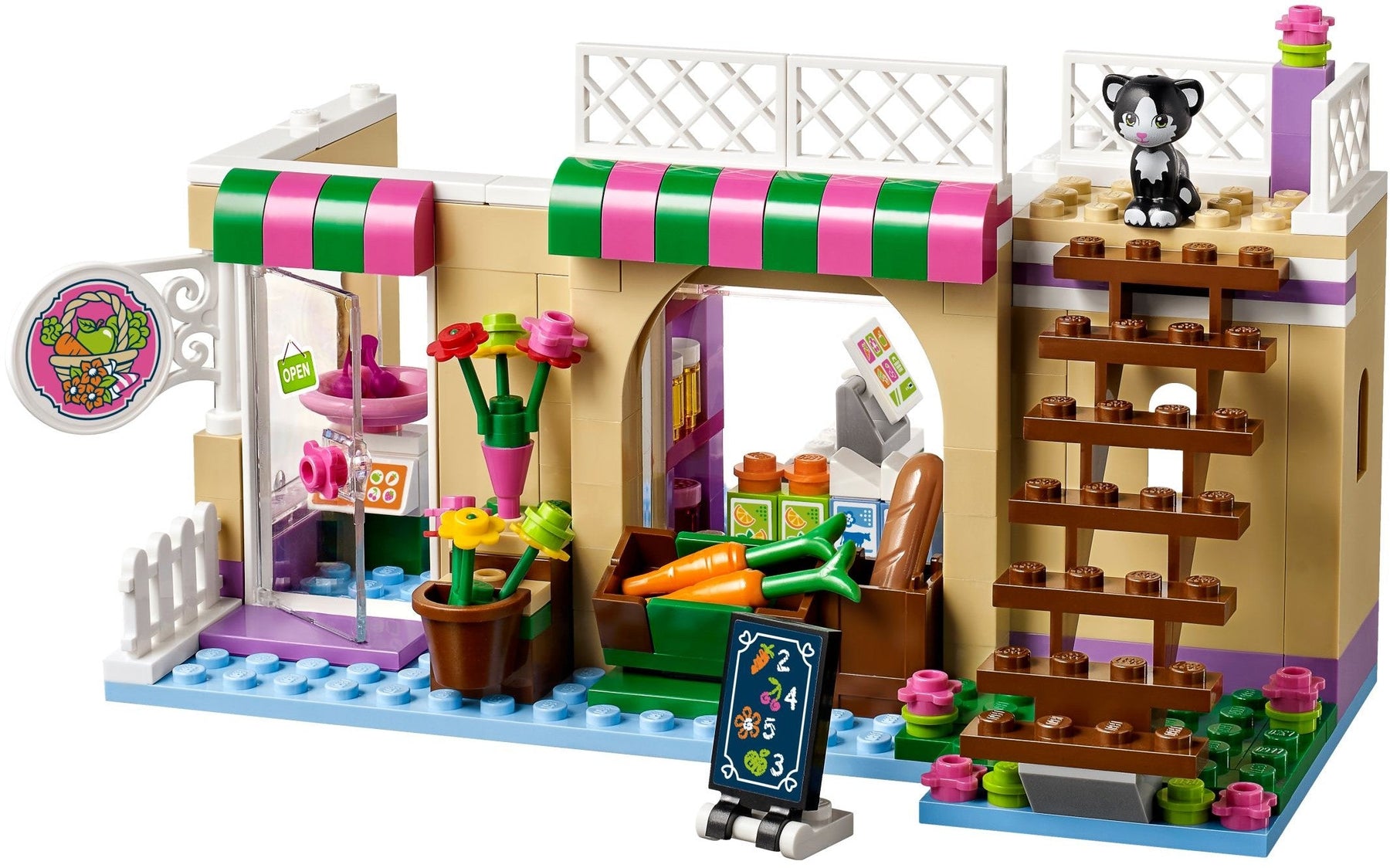 LEGO 41108 Heartlake Food Market: Grocery Store & Delivery Fun - SuperSaverAU - view 4