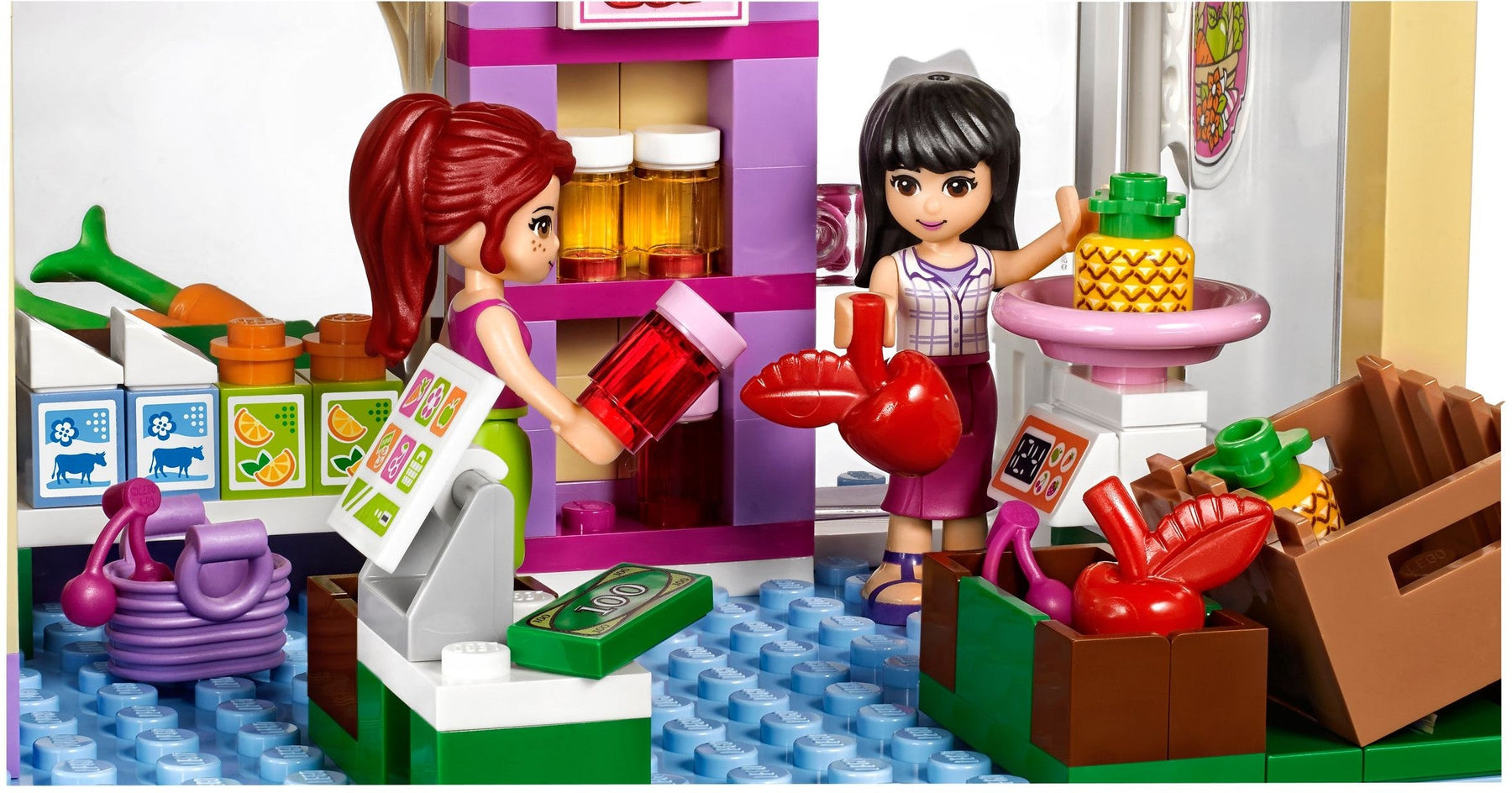 LEGO 41108 Heartlake Food Market: Grocery Store & Delivery Fun - SuperSaverAU - view 5