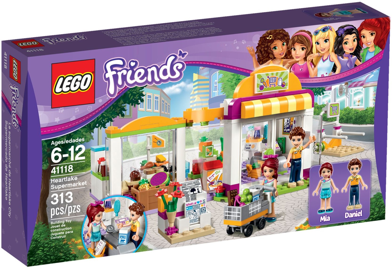 LEGO 41118 Heartlake Supermarket: Grocery Shopping Fun - SuperSaverAU - view 1