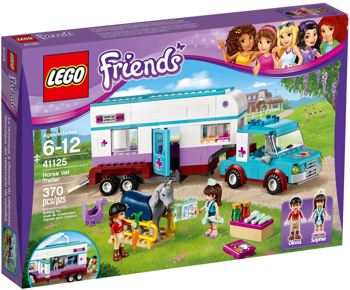 LEGO 41125 Horse Vet Trailer: Rescue & Care for Injured Ponies