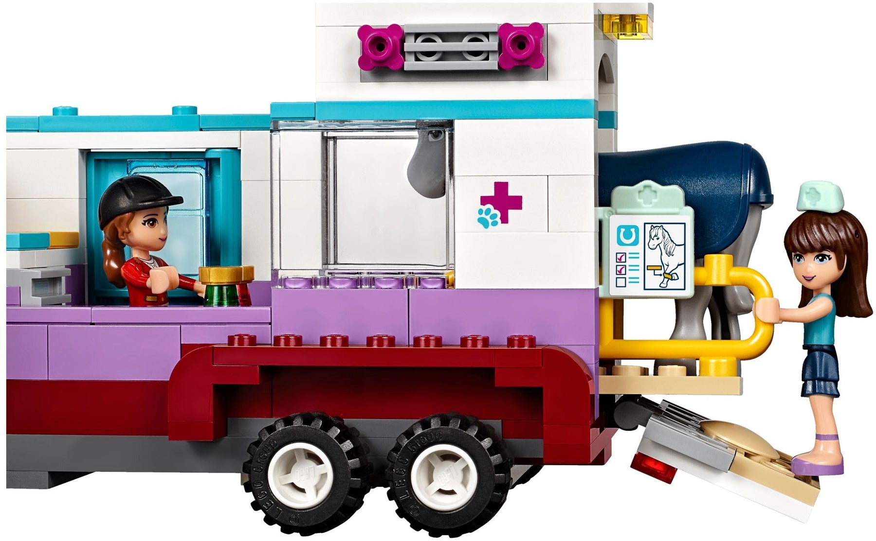 LEGO 41125 Horse Vet Trailer: Rescue & Care for Injured Ponies - SuperSaverAU - view 7