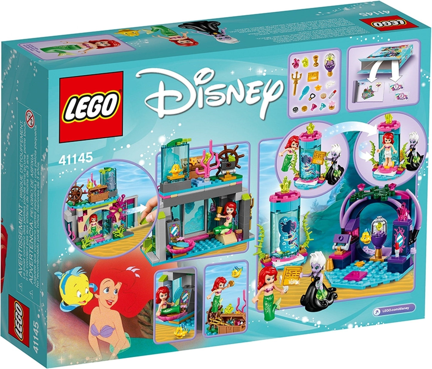 LEGO 41145 Ariel’s Magical Cave Transformation with Ursula & Flounder