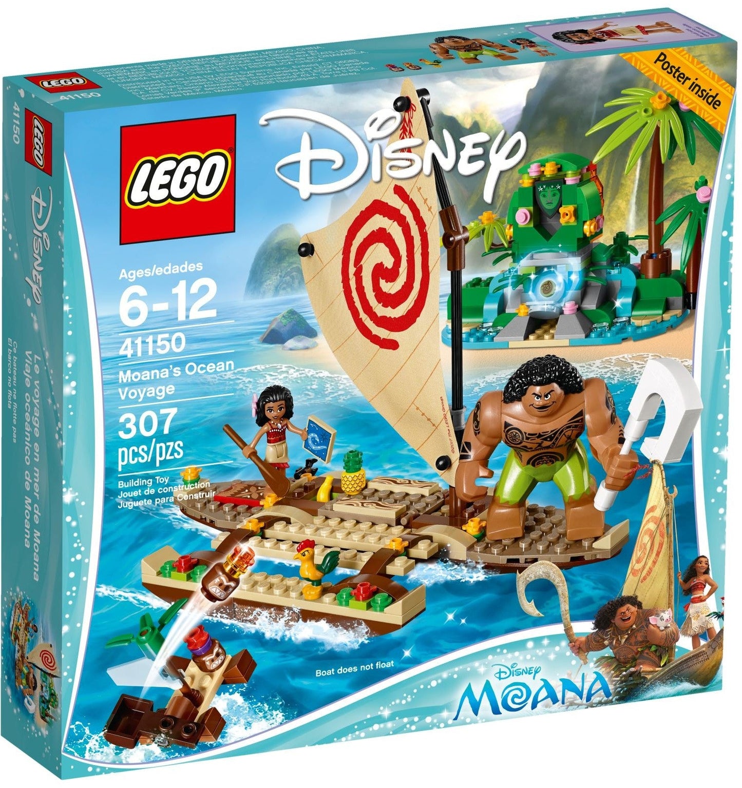 LEGO 41150 Moana’s Ocean Voyage Boat & Te Fiti Island